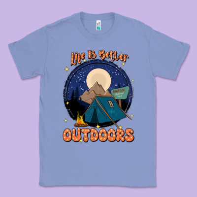 Life Is Better Outdoors Classic Tee Designed By Jahusdesignshop