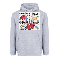 Heather Grey autism Heavyweight Hoodie - MaliasSmallBusiness