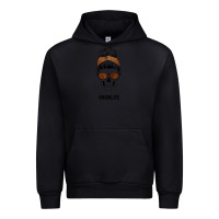 Black Brown Glitter, Western Vintage Patterned Mom Skull Urban Hoodie - Bettercallsaul