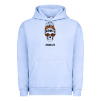 Pigment Grape Ice Brown Glitter, Western Vintage Patterned Mom Skull Urban Hoodie - Bettercallsaul