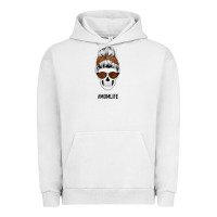 Pigment Lunar Rock Brown Glitter, Western Vintage Patterned Mom Skull Urban Hoodie - Bettercallsaul