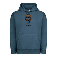 Pigment Midnight Navy Brown Glitter, Western Vintage Patterned Mom Skull Urban Hoodie - Bettercallsaul