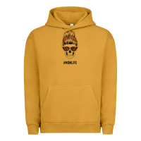 Pigment Peanut Butter Brown Glitter, Western Vintage Patterned Mom Skull Urban Hoodie - Bettercallsaul
