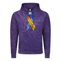Cloud Purple down syndrome ribbon softball Vintage Hoodie - texasbilliewilder