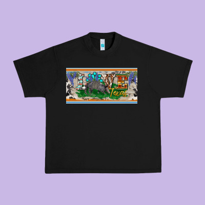 Love Texas Armadillo License Plate Urban Heavy Tee Designed By Barkaloodesign
