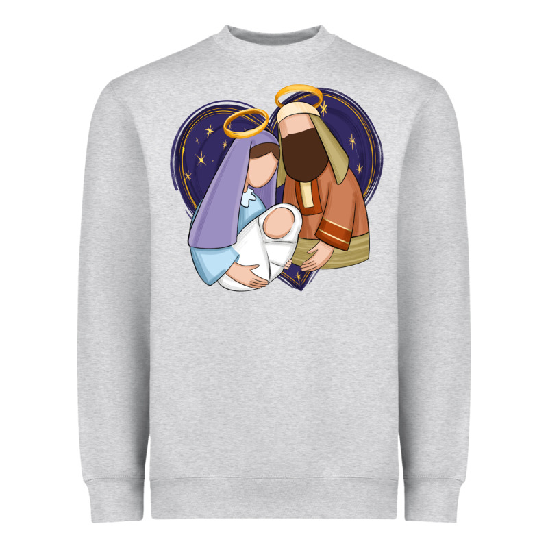 Holy Night Jesus Birth Heavyweight Sweatshirt by Zillion Design Studio | Teevron