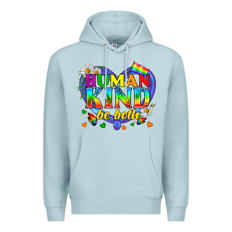 Lgbtq Pride Human Kind Be Both Premium Hoodie by BundleAndBundleShop | Teevron