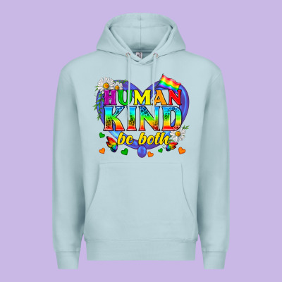 Lgbtq Pride Human Kind Be Both Premium Hoodie Designed By Bundleandbundleshop