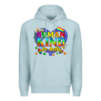 Blue Mist LGBTQ Pride Human Kind Be Both Premium Hoodie - BundleAndBundleShop