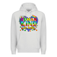 Dove Grey LGBTQ Pride Human Kind Be Both Premium Hoodie - BundleAndBundleShop