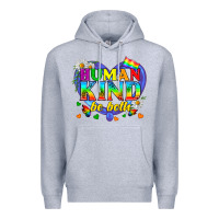 Heather Grey LGBTQ Pride Human Kind Be Both Premium Hoodie - BundleAndBundleShop