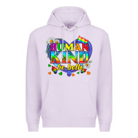 Lilac LGBTQ Pride Human Kind Be Both Premium Hoodie - BundleAndBundleShop