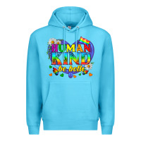 Ocean Blue LGBTQ Pride Human Kind Be Both Premium Hoodie - BundleAndBundleShop