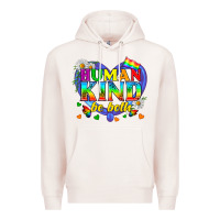 Pale Pink LGBTQ Pride Human Kind Be Both Premium Hoodie - BundleAndBundleShop