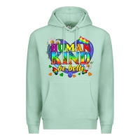 Seafoam LGBTQ Pride Human Kind Be Both Premium Hoodie - BundleAndBundleShop