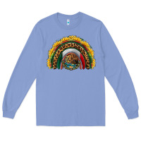 Colony Blue mexico sunflower rainbow Long Sleeve Tee - HRA Design Shop