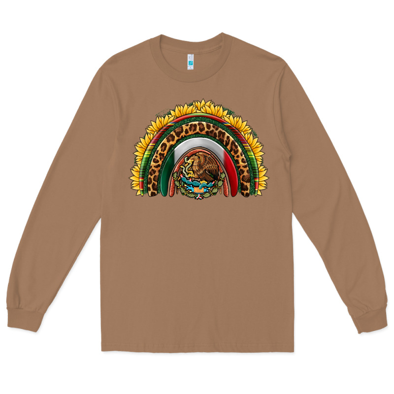 Mexico Sunflower Rainbow Long Sleeve Tee by HRA Design Shop | Teevron