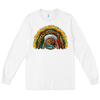 White mexico sunflower rainbow Long Sleeve Tee - HRA Design Shop