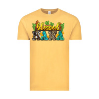 Vintage Mustard blessed nana Vintage Tee - Zillion Design Studio
