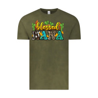 Vintage Olive blessed nana Vintage Tee - Zillion Design Studio