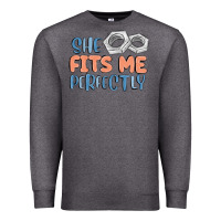 Charcoal Heather she fits me perfectly Premium Sweatshirt - MaliasSmallBusiness