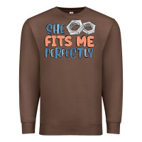 Chestnut she fits me perfectly Premium Sweatshirt - MaliasSmallBusiness