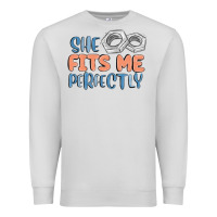 Dove Grey she fits me perfectly Premium Sweatshirt - MaliasSmallBusiness