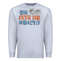 Heather Grey she fits me perfectly Premium Sweatshirt - MaliasSmallBusiness