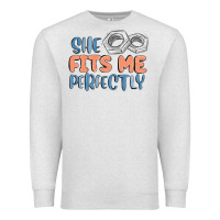 Oatmeal Heather she fits me perfectly Premium Sweatshirt - MaliasSmallBusiness