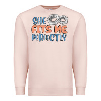 Pale Pink she fits me perfectly Premium Sweatshirt - MaliasSmallBusiness