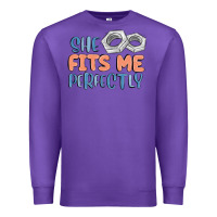 Purple she fits me perfectly Premium Sweatshirt - MaliasSmallBusiness