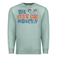 Seafoam she fits me perfectly Premium Sweatshirt - MaliasSmallBusiness