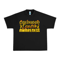 Black Childhood Cancer Awareness Urban Heavy Tee - texasbilliewilder