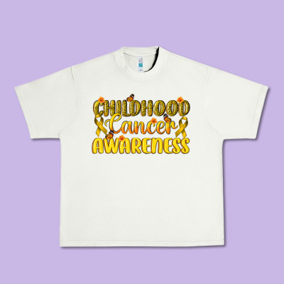 Childhood Cancer Awareness Urban Heavy Tee Designed By Texasbilliewilder