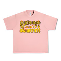 Salmon Childhood Cancer Awareness Urban Heavy Tee - texasbilliewilder