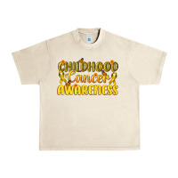 Sandshell Childhood Cancer Awareness Urban Heavy Tee - texasbilliewilder