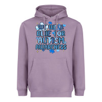 Lavender we wear blue for autism awareness Heavyweight Hoodie - MaliasSmallBusiness