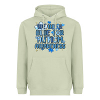 Matcha we wear blue for autism awareness Heavyweight Hoodie - MaliasSmallBusiness