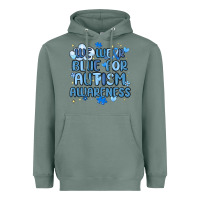 Sage we wear blue for autism awareness Heavyweight Hoodie - MaliasSmallBusiness