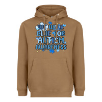 Toasted Coconut we wear blue for autism awareness Heavyweight Hoodie - MaliasSmallBusiness