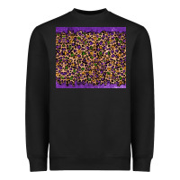 Black mardi gras leopard Heavyweight Sweatshirt - RanaPortraitStore