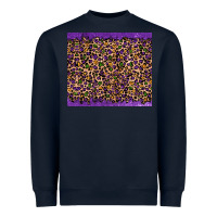 Navy mardi gras leopard Heavyweight Sweatshirt - RanaPortraitStore
