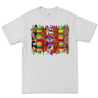 Dove Grey mardi gras cake fleur de lis crawfish brushstrokes Premium Tee - Artiststas