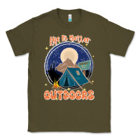 Army Green life is better outdoors Classic Tee - JahusDesignShop