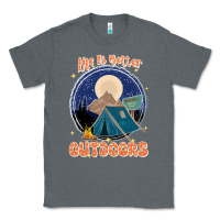 Charcoal Heather life is better outdoors Classic Tee - JahusDesignShop