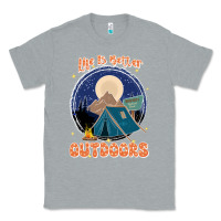 Heather Grey life is better outdoors Classic Tee - JahusDesignShop
