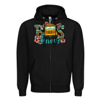 Black school bus driver Zipper Hoodie - Jasminsmagicworld
