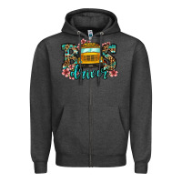 Charcoal Heather school bus driver Zipper Hoodie - Jasminsmagicworld