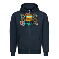 Navy school bus driver Zipper Hoodie - Jasminsmagicworld