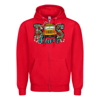Red school bus driver Zipper Hoodie - Jasminsmagicworld